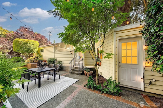 4412 43rd Ave NE, Seattle, WA 98105 - view of patio / terrace featuring entry steps and outdoor dining area