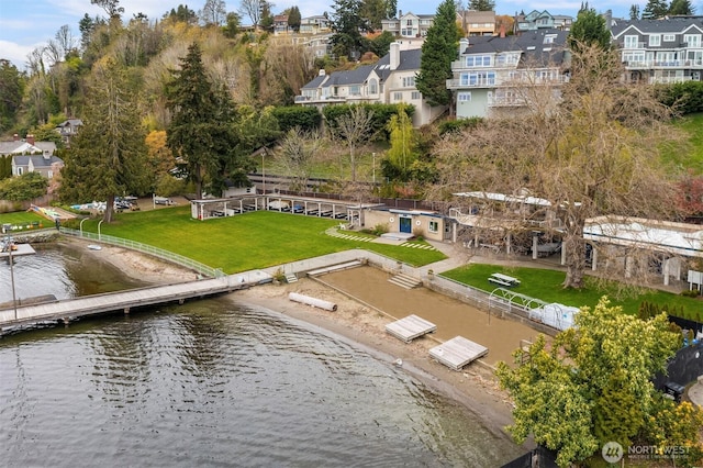 4412 43rd Ave NE, Seattle, WA 98105 - aerial perspective of suburban area featuring a large body of water