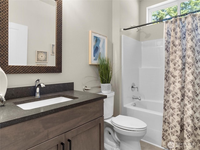 13809 119th Street Ct NW, Gig Harbor, WA 98329 - bathroom with vanity and shower / tub combo with curtain