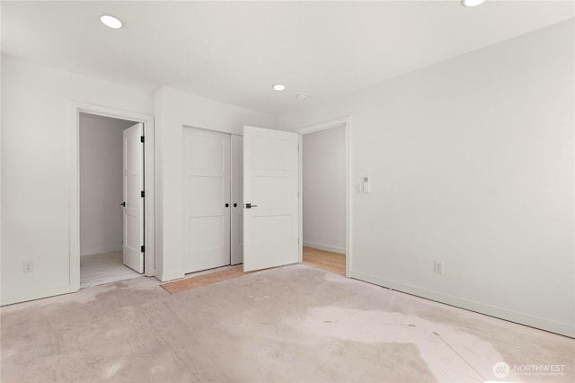 6544D Latona Ave NE, Seattle, WA 98115 - unfurnished bedroom with recessed lighting and a closet