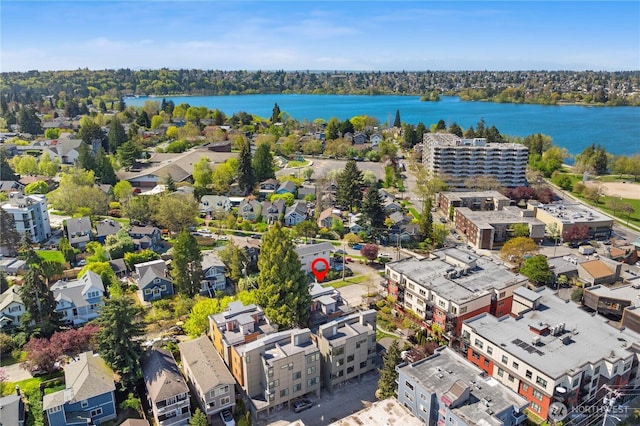 6544D Latona Ave NE, Seattle, WA 98115 - aerial perspective of suburban area featuring a large body of water