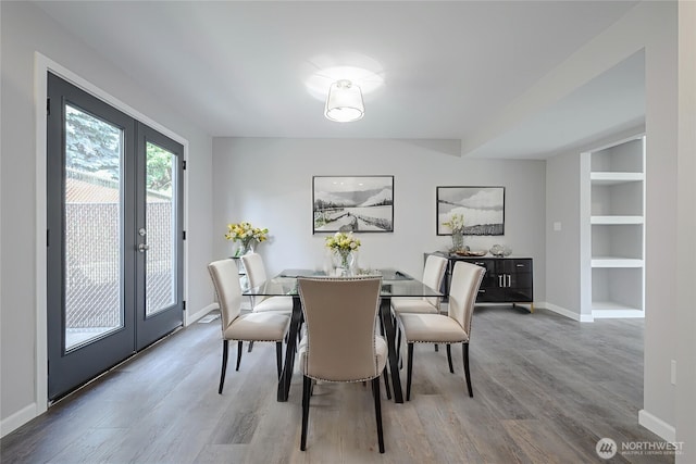 3 Burning Tree Dr Unit 3, Yakima, WA 98902 - dining area featuring built in features, wood finished floors, and french doors