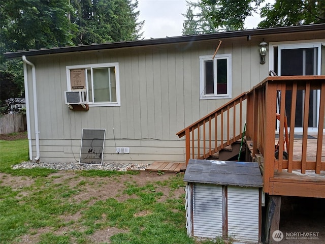 16120 Jordan Way, Arlington, WA 98223 - rear view of house featuring a deck and cooling unit