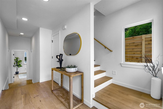 3424 20th Ave S, Seattle, WA 98144 - stairs featuring wood finished floors and recessed lighting