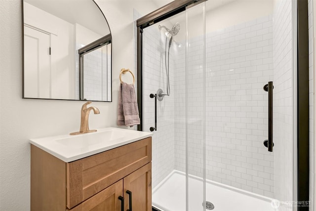 16740 Dunbar Rd, Mount Vernon, WA 98273 - full bath featuring a stall shower and vanity