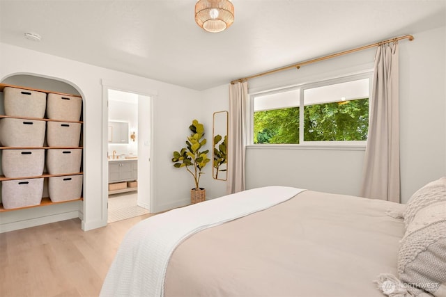 16740 Dunbar Rd, Mount Vernon, WA 98273 - bedroom featuring light wood finished floors and ensuite bathroom