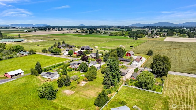 16740 Dunbar Rd, Mount Vernon, WA 98273 - overview of rural landscape with a mountainous background and extensive farmland