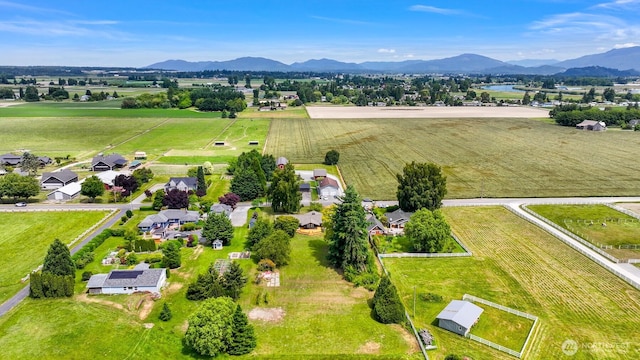 16740 Dunbar Rd, Mount Vernon, WA 98273 - aerial view of sparsely populated area with a mountainous background