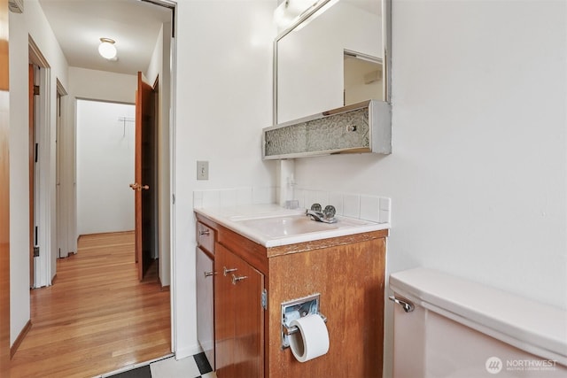 1919 2nd Ave W, Seattle, WA 98119 - half bath featuring wood finished floors and vanity