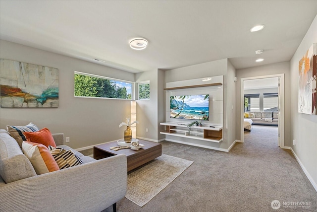 35404 55th Ave S, Auburn, WA 98001 - carpeted living area with baseboards and recessed lighting