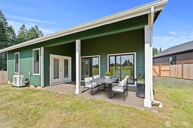 2122 Hawks View Ln, Winlock, WA 98596 - back of house with a patio area and french doors