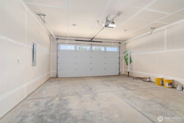 2122 Hawks View Ln, Winlock, WA 98596 - garage featuring a garage door opener and electric panel