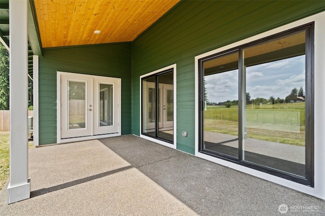 2122 Hawks View Ln, Winlock, WA 98596 - view of patio / terrace with french doors