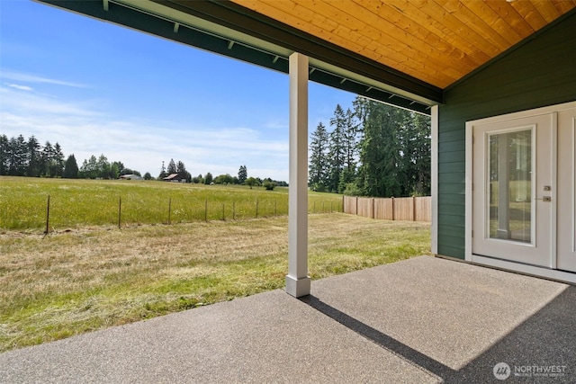 2122 Hawks View Ln, Winlock, WA 98596 - view of patio featuring a view of countryside