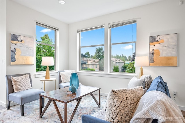 1214 N Northgate Way, Seattle, WA 98133 - sitting room featuring baseboards and recessed lighting