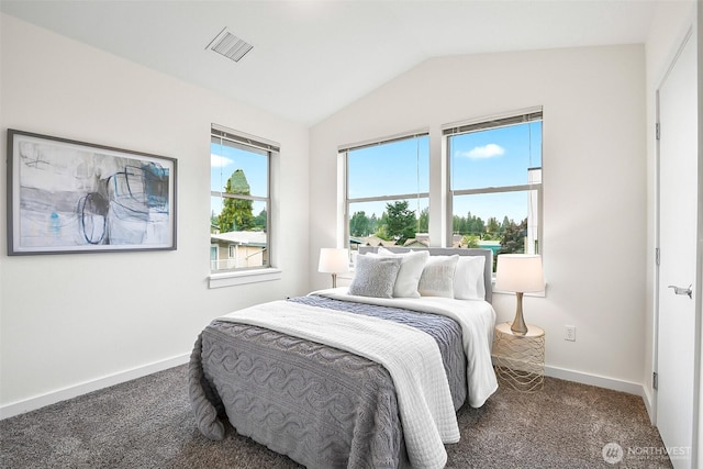 1214 N Northgate Way, Seattle, WA 98133 - carpeted bedroom with vaulted ceiling and baseboards