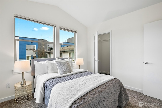 1214 N Northgate Way, Seattle, WA 98133 - bedroom featuring carpet and vaulted ceiling