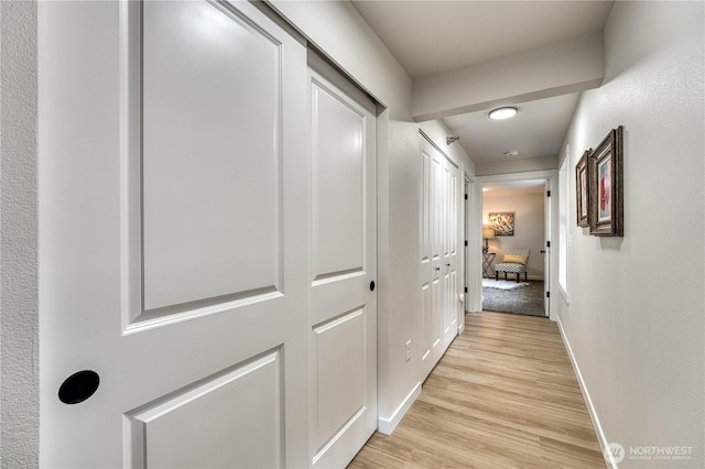 3939 10th St SE Unit C6, Puyallup, WA 98374 - corridor with light wood-style flooring and baseboards