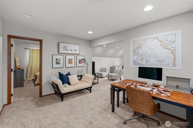 19838 Bear View Ln SW, Rochester, WA 98579 - carpeted home office featuring recessed lighting