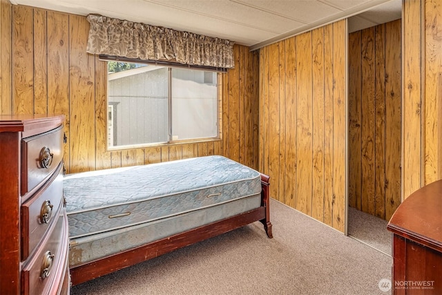 827 211th Pl NE, Sammamish, WA 98074 - bedroom with wooden walls and carpet
