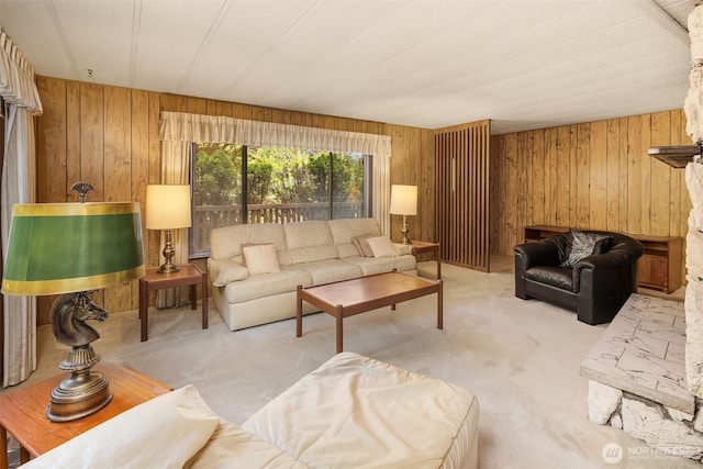 827 211th Pl NE, Sammamish, WA 98074 - living room with wood walls and carpet floors
