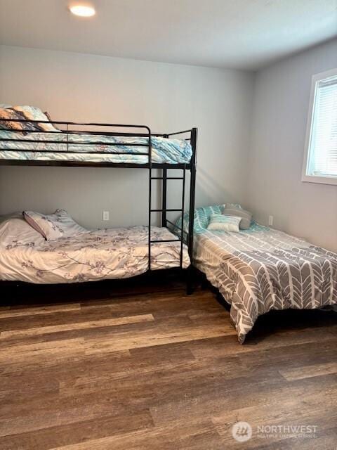 163 Wishkah St SW, Ocean Shores, WA 98569 - bedroom featuring dark wood-style floors and recessed lighting