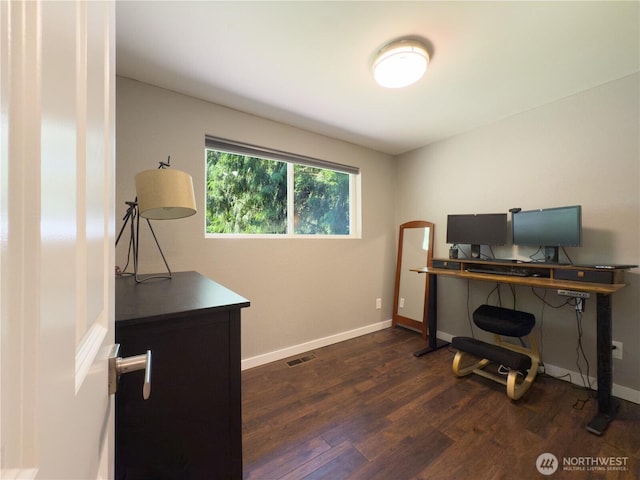 17714 Robinhood Ln, Snohomish, WA 98290 - office space with dark wood finished floors and baseboards