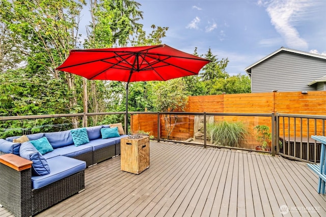 233 Joann Ln, Arlington, WA 98223 - deck featuring outdoor lounge area
