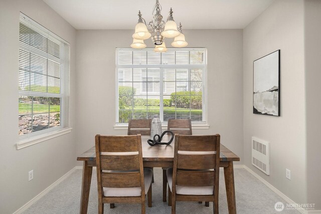 1855 Trossachs Blvd SE Unit 1401, Sammamish, WA 98075 - carpeted dining space with a chandelier and heating unit