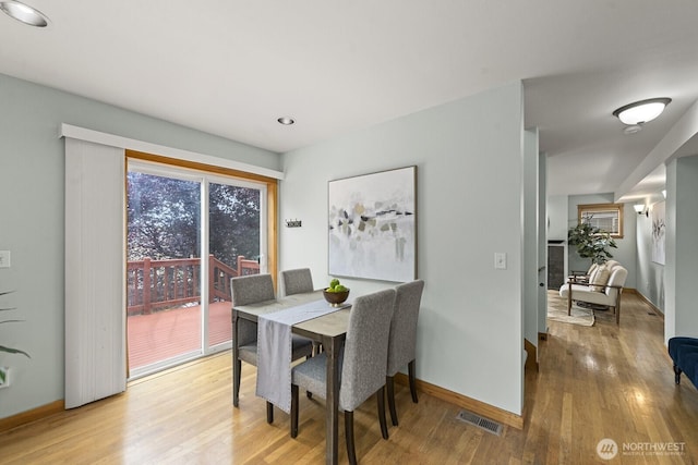 9400 35th Ave SW, Seattle, WA 98126 - dining area with light wood-type flooring and recessed lighting