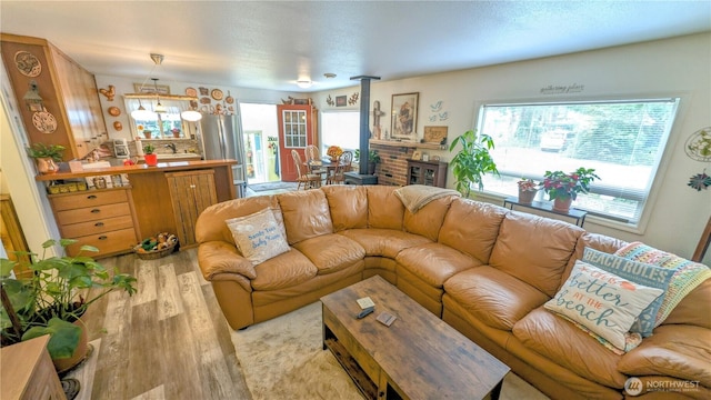 1215 273rd Pl, Ocean Park, WA 98640 - living room featuring light wood-style floors
