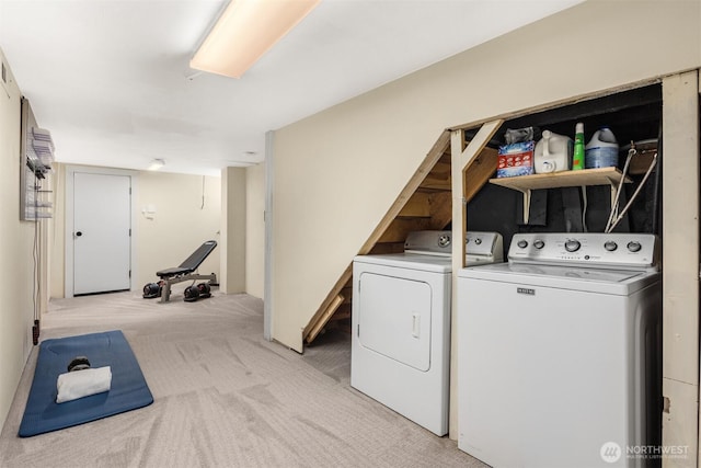 325 23rd Ave E, Seattle, WA 98112 - washroom featuring washer and dryer and light colored carpet