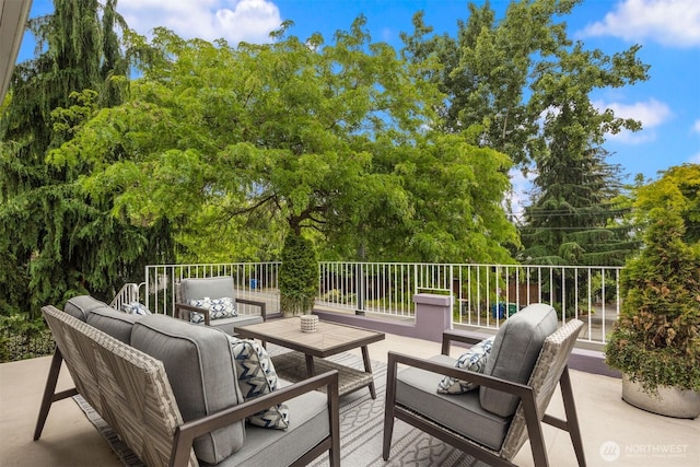 325 23rd Ave E, Seattle, WA 98112 - view of patio / terrace featuring an outdoor hangout area and view of scattered trees