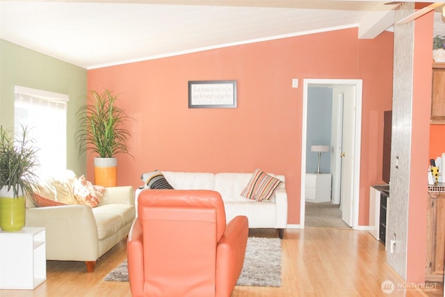 5705 Littlerock Rd SW Unit 41, Tumwater, WA 98512 - living room with vaulted ceiling and wood finished floors