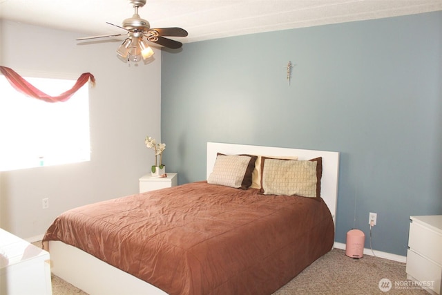 5705 Littlerock Rd SW Unit 41, Tumwater, WA 98512 - carpeted bedroom with baseboards and ceiling fan