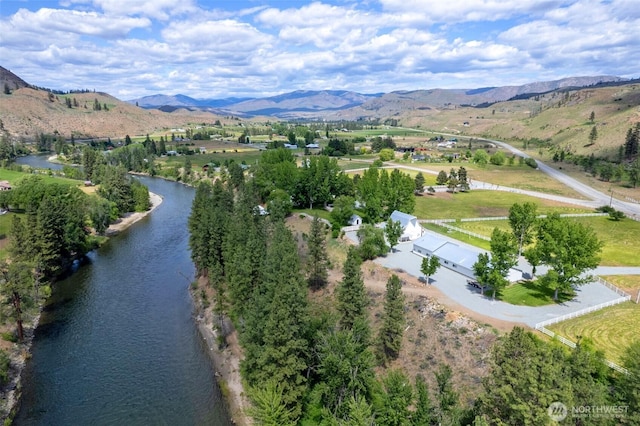 3A Ross Rd, Twisp, WA 98856 - aerial view of property and surrounding area with a water and mountain view