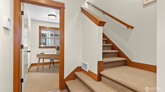 743 94th St N Unit B, Seattle, WA 98103 - stairway with carpet floors and baseboards