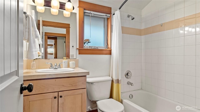 743 94th St N Unit B, Seattle, WA 98103 - bathroom with vanity and shower / bathtub combination with curtain