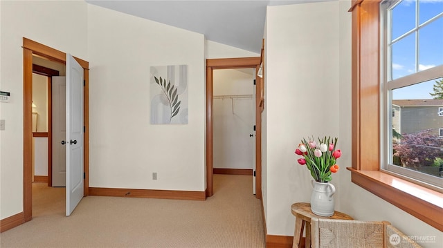 743 94th St N Unit B, Seattle, WA 98103 - hall with light colored carpet and plenty of natural light