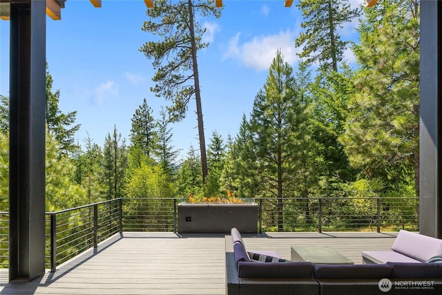 3847 Swiftwater Dr, Cle Elum, WA 98922 - view of wooden terrace
