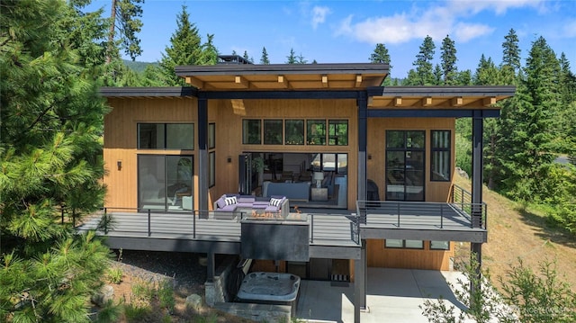 3847 Swiftwater Dr, Cle Elum, WA 98922 - rear view of property with a wooden deck