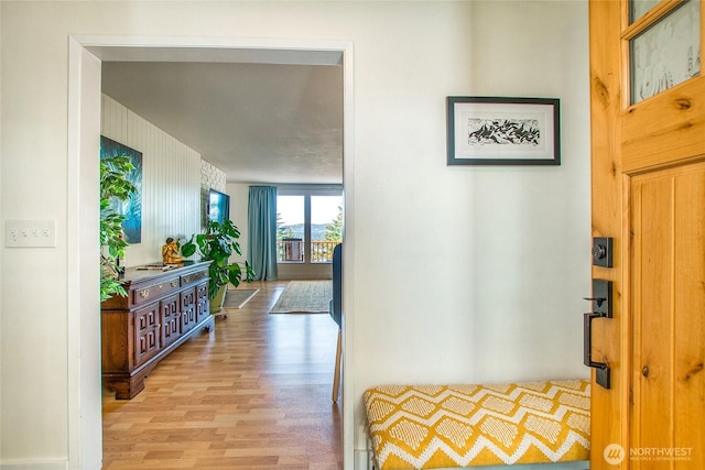 339 Highlands Dr, Orcas Island, WA 98245 - hallway with wood finished floors