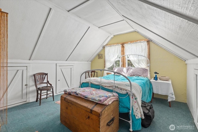 48911 Mountain Loop Hwy, Granite Falls, WA 98252 - carpeted bedroom featuring lofted ceiling