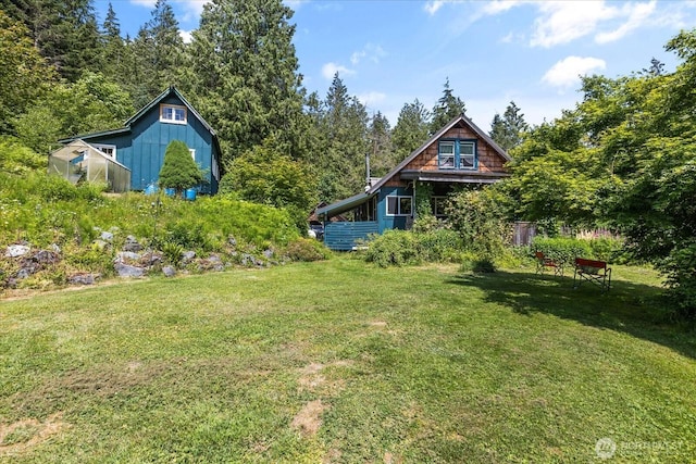48911 Mountain Loop Hwy, Granite Falls, WA 98252 - view of green lawn with an outbuilding