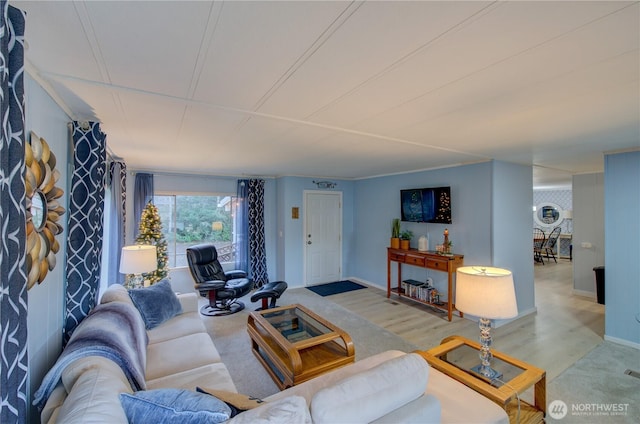 1411 297th Ln, Ocean Park, WA 98640 - living area featuring baseboards and light wood finished floors