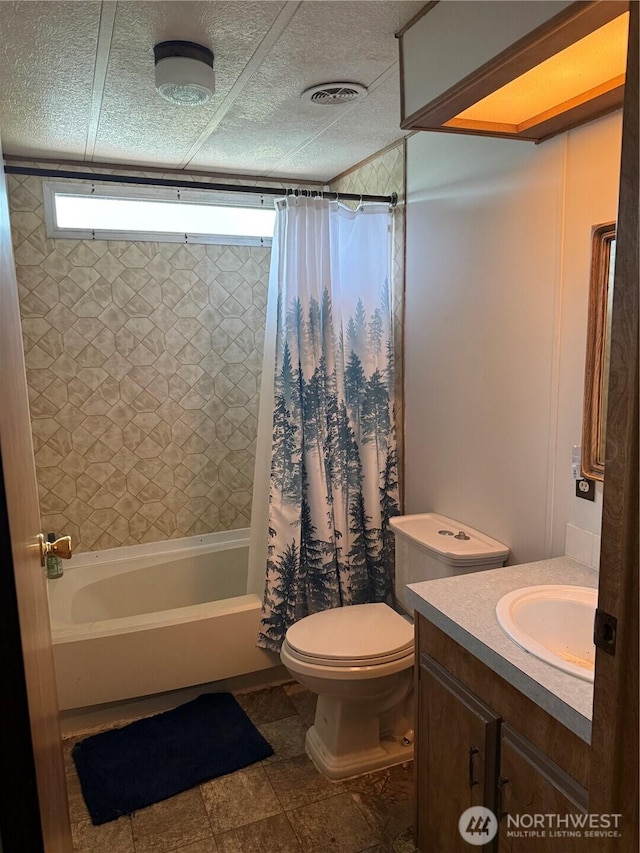 14307 215th Ave E, Bonney Lake, WA 98391 - full bathroom with shower / bath combination with curtain and vanity