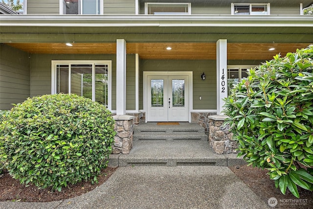 1402 180th Ave E, Lake Tapps, WA 98391 - entrance to property with stone siding and covered porch