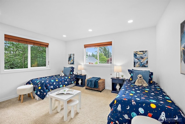 1402 180th Ave E, Lake Tapps, WA 98391 - carpeted bedroom featuring baseboards and recessed lighting