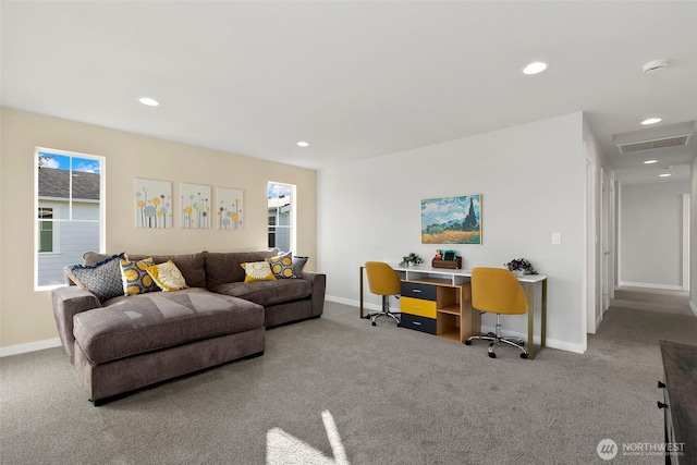 9898 5th Ln SW Unit 23, Seattle, WA 98106 - carpeted living room featuring recessed lighting and healthy amount of natural light