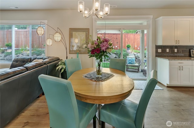 24220 93rd Ct S, Kent, WA 98030 - dining area featuring a chandelier and light wood-style floors